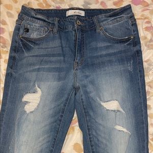 KanCan Sharkbite Style Skinny Jeans